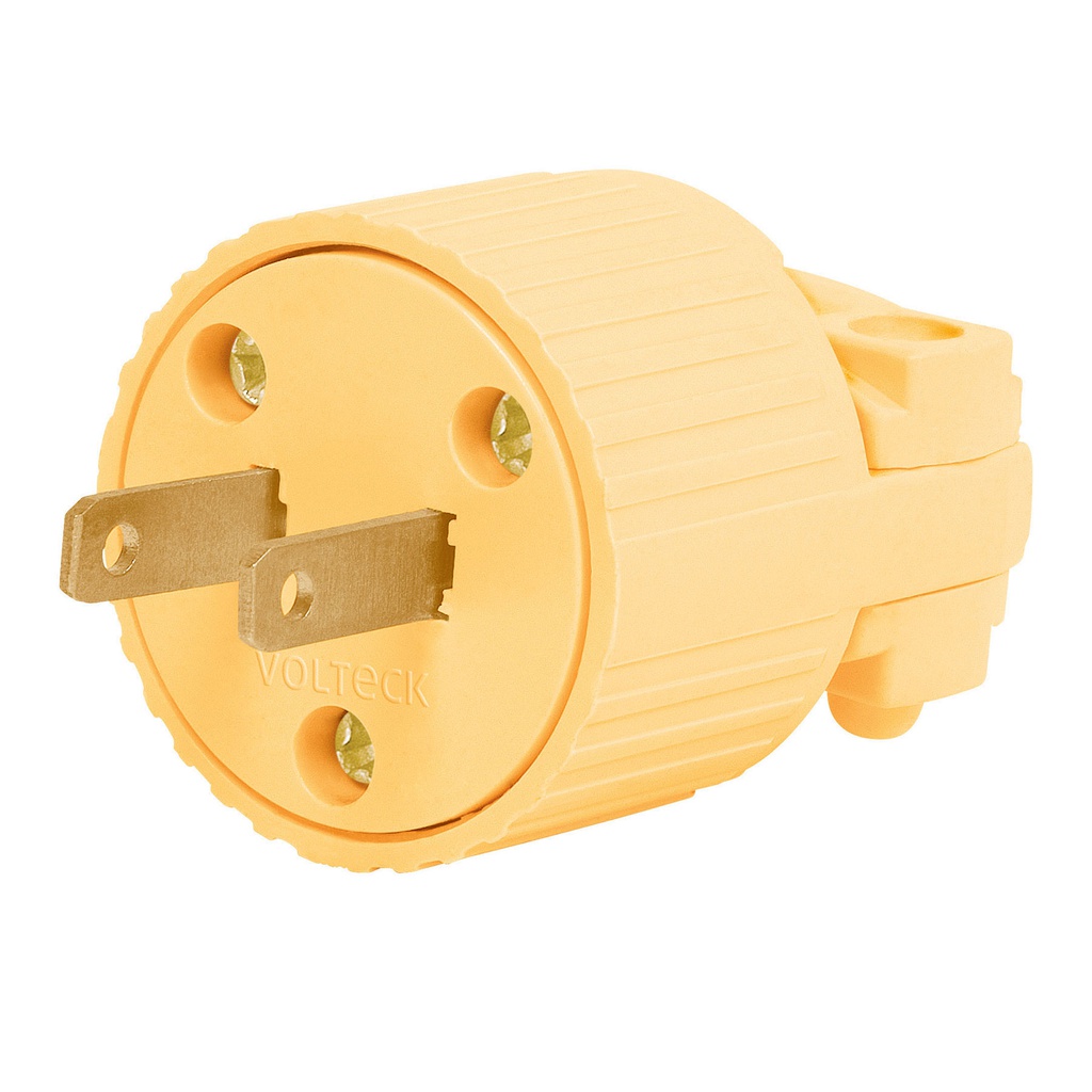 Clavija industrial plastica polarizada, Volteck