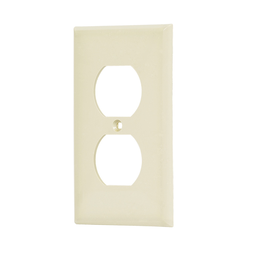 Placa de ABS duplex, Standard, marfil, Volteck