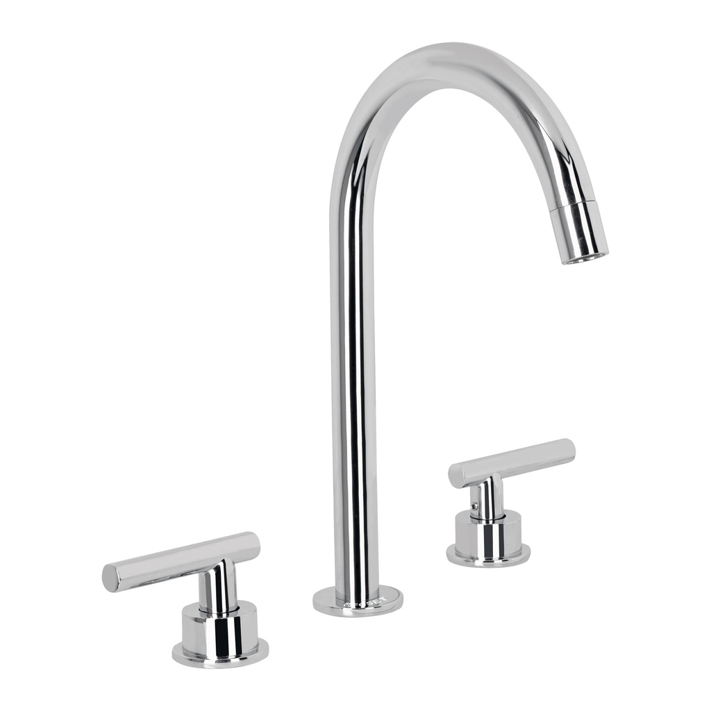 Mezcladora p/lavabo,taladros separados,palanca,cromo,Tubig