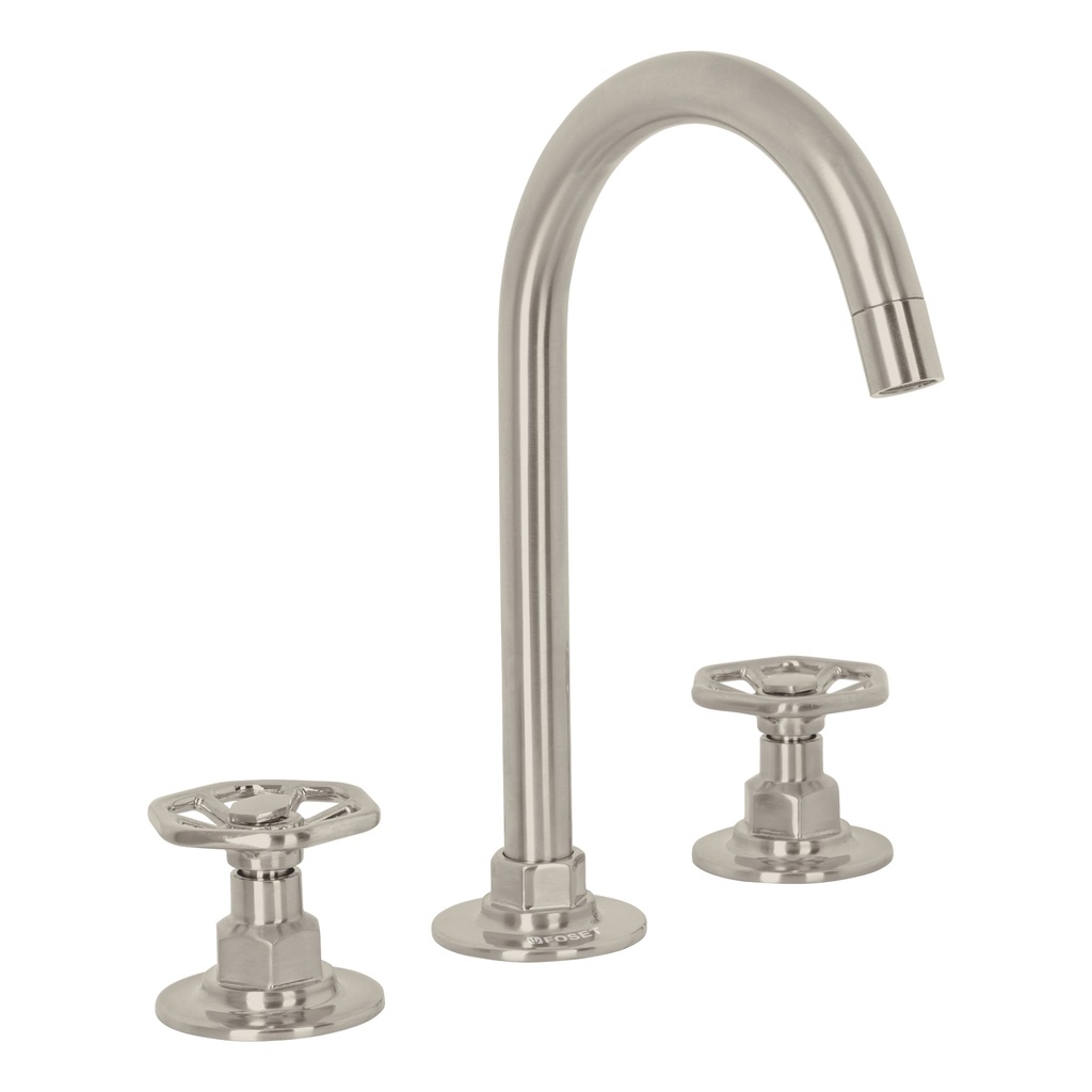 Mezcladora p/lavabo,taladros separados,redondos,satin,Tubig