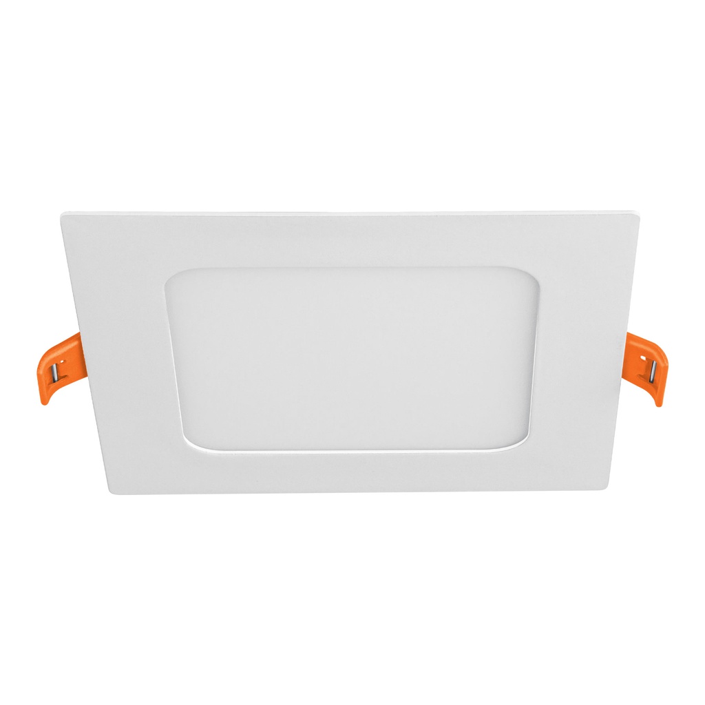 Luminario ultra delgado LED 6 W empotrar cuadrado luz calida