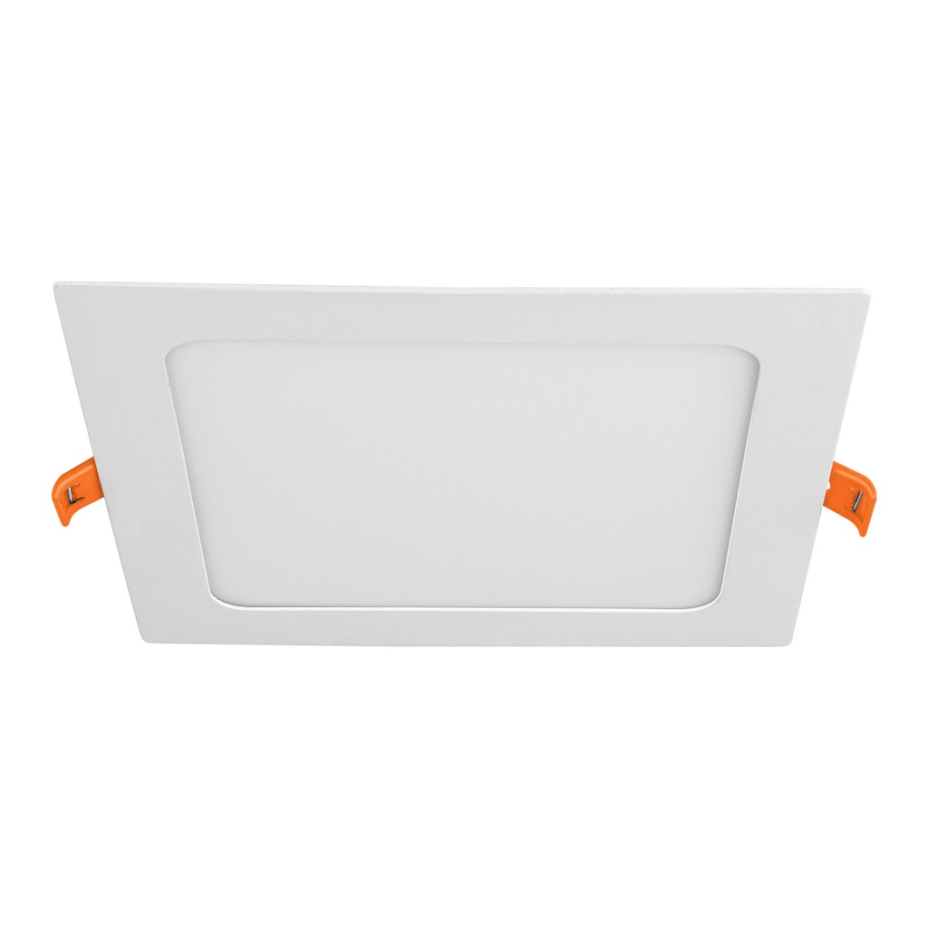Luminario ultra delgado LED 12W empotrar cuadrado luz calida