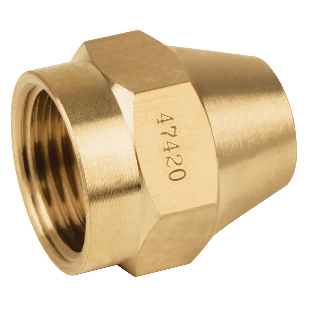 Tuerca conica de laton 1/2', Foset