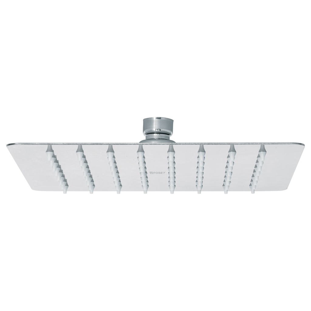 Regadera cuadrada 8', acero inox, sin brazo, cromo, Tubig