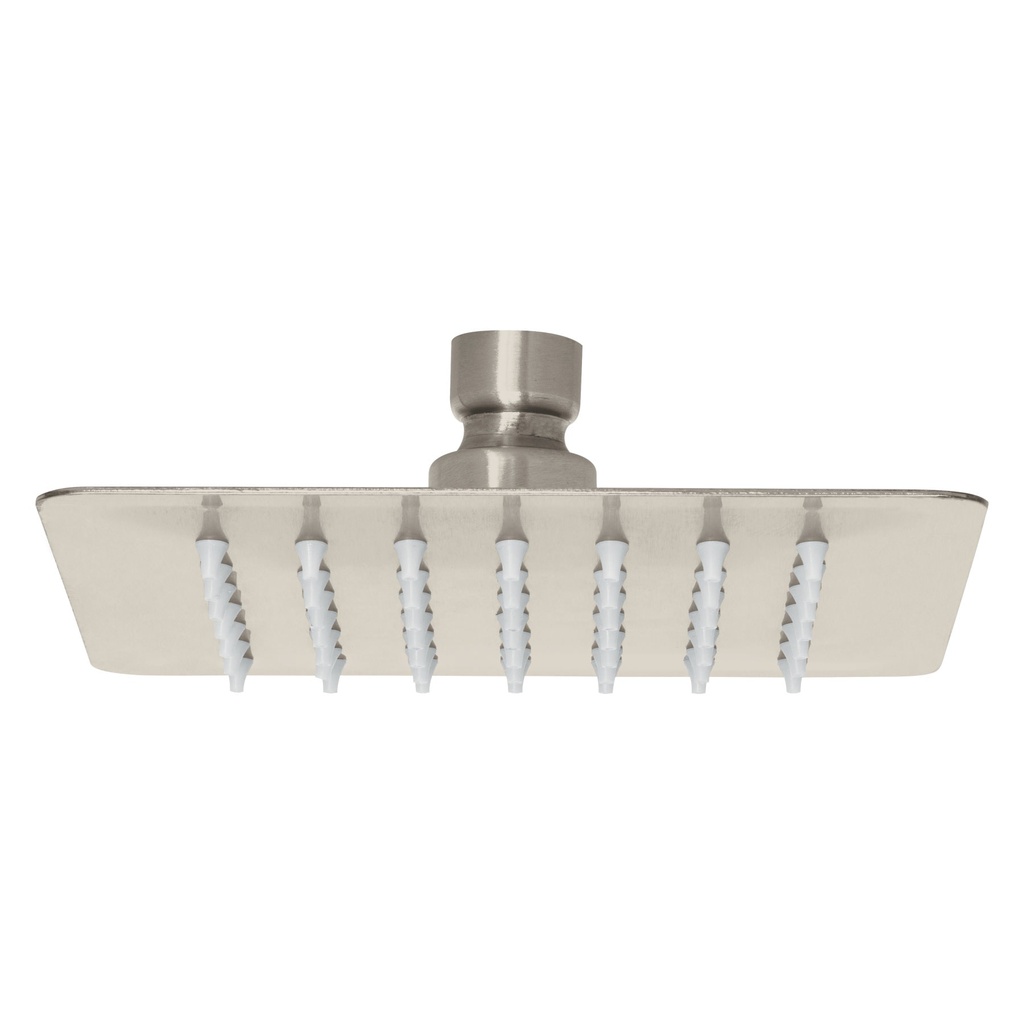 Regadera cuadrada 6', acero inox, sin brazo, satin, Tubig