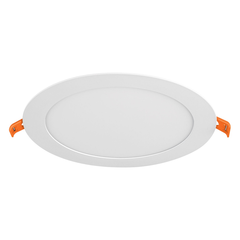 Luminario ultradelgado redondo p/empotrar 12W, luz de dia