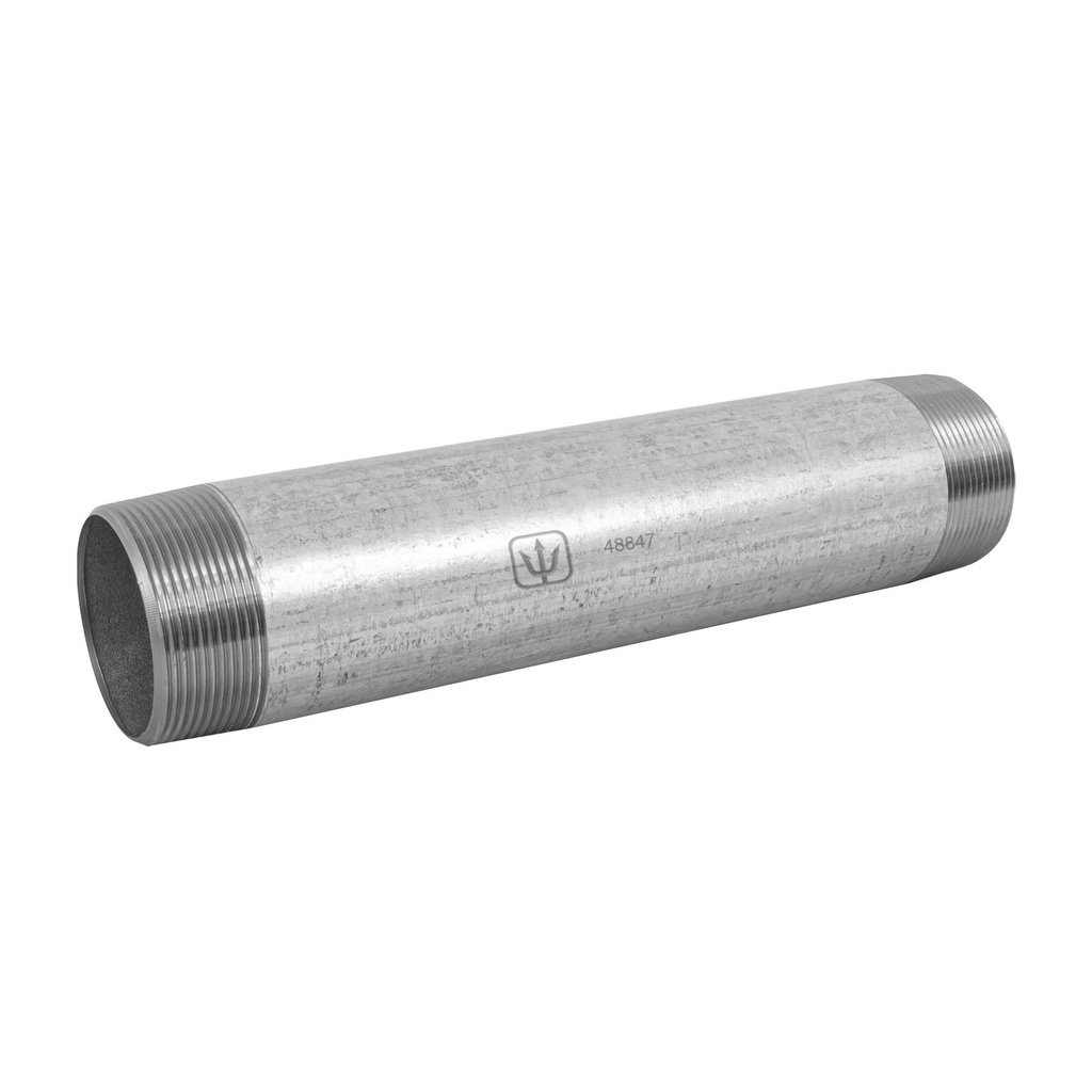 Niple de acero galvanizado 2 x 12', Foset