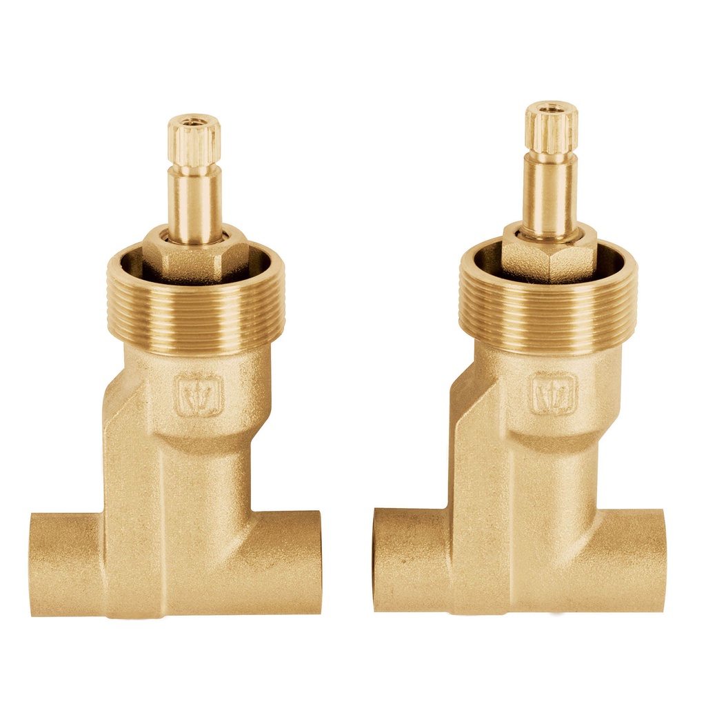 Juego llaves empotrar soldables, compresion, s/maneral,Basic