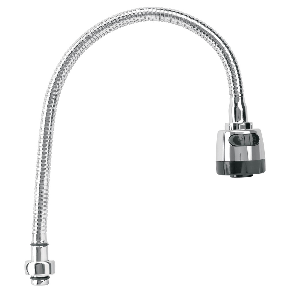 Cuello flexible para mezcladora de fregadero, cromo, Aqua