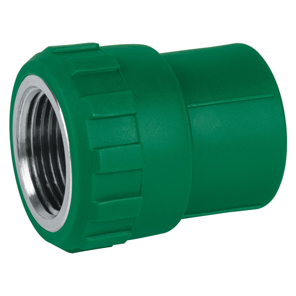 Adaptador PPR 1/2' hembra con inserto metalico, Foset