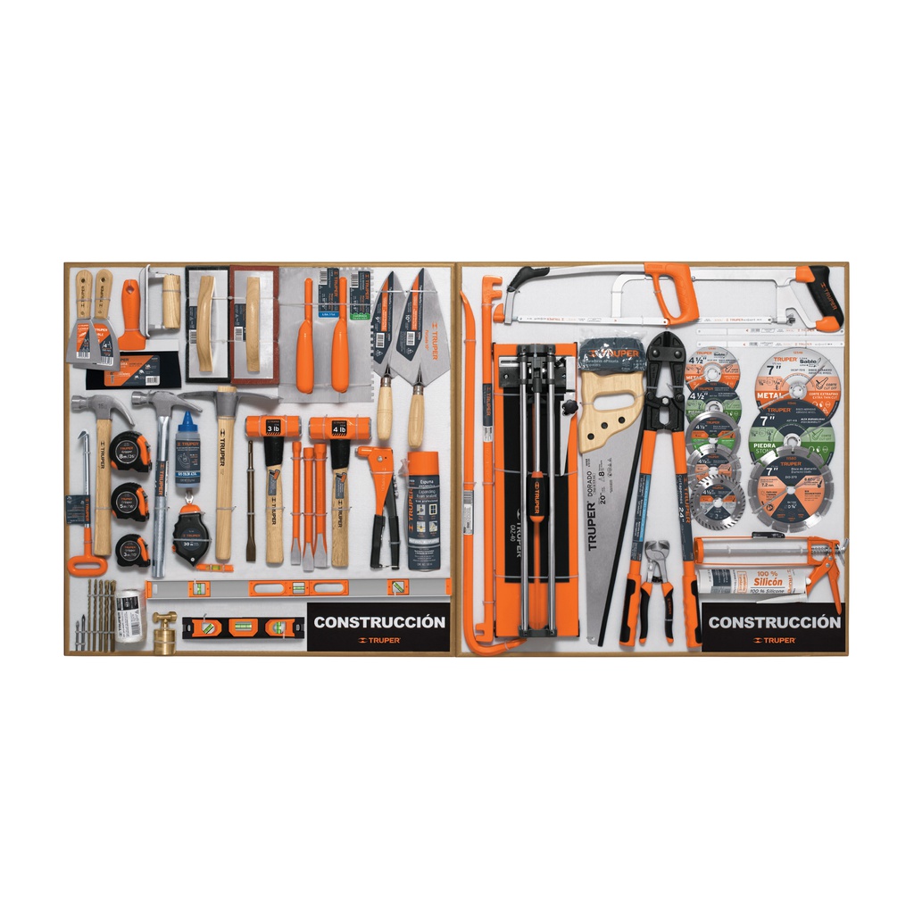 Exhibidor de Construccion, 80x80 cm, 2 tableros