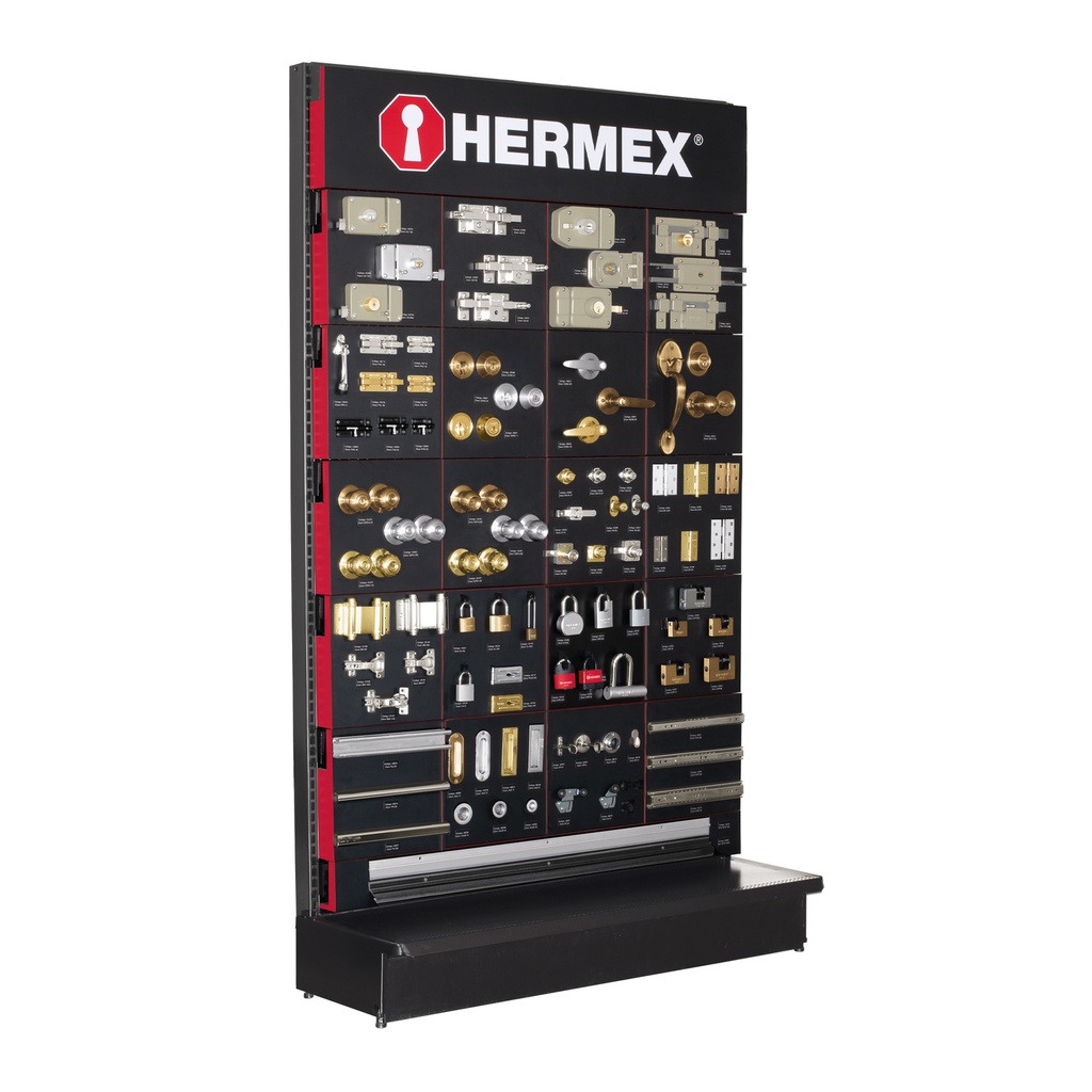 Exhibidor tipo gondola Hermex