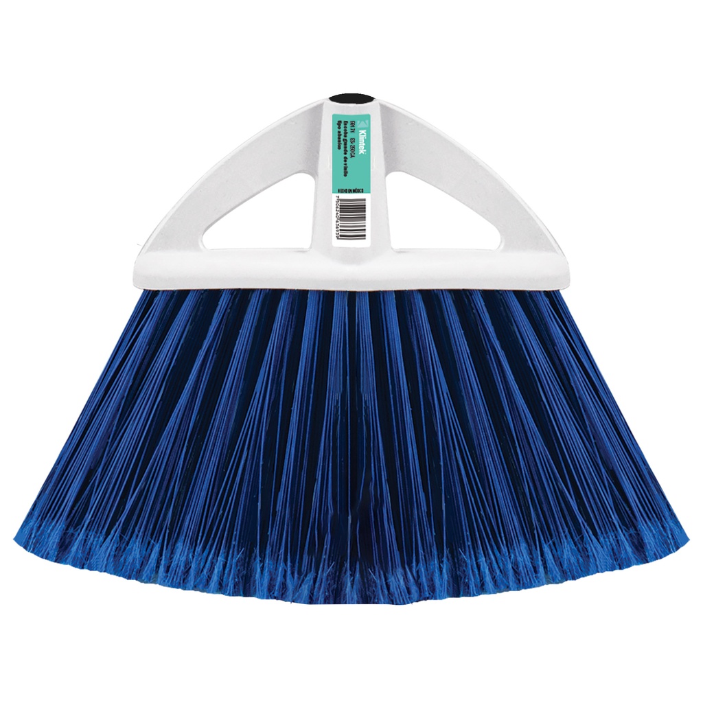Escoba de vinilo, tipo abanico sin baston, grande