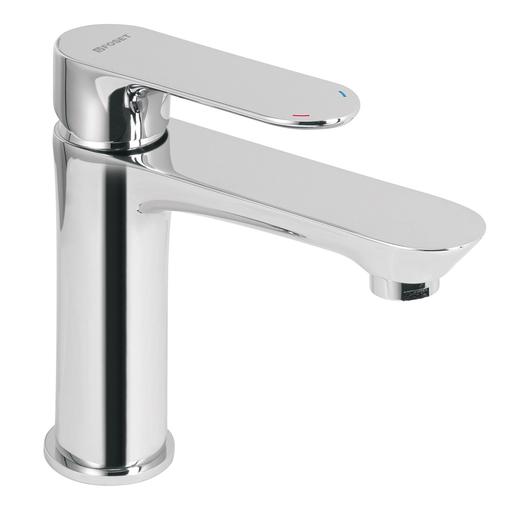 Monomando cromo cuello corto para lavabo, Foset Riviera