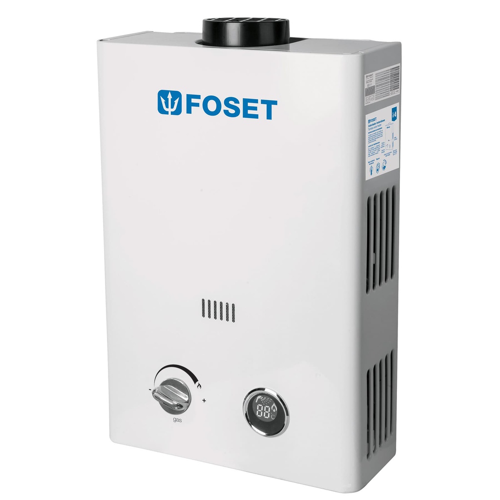 Calentador instantaneo, 6L, 1 servicio, gas LP, Foset
