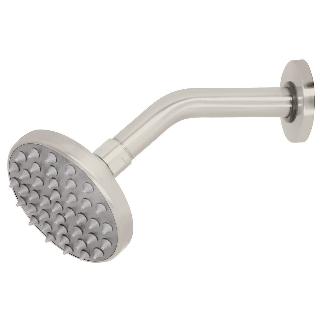 Regadera satin 4' plato redondo, con brazo, Foset Element