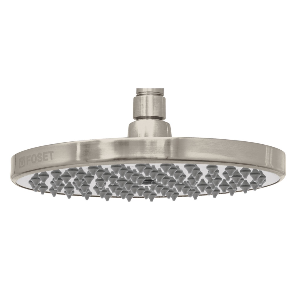 Regadera satin 8' plato redondo, sin brazo, Foset Element