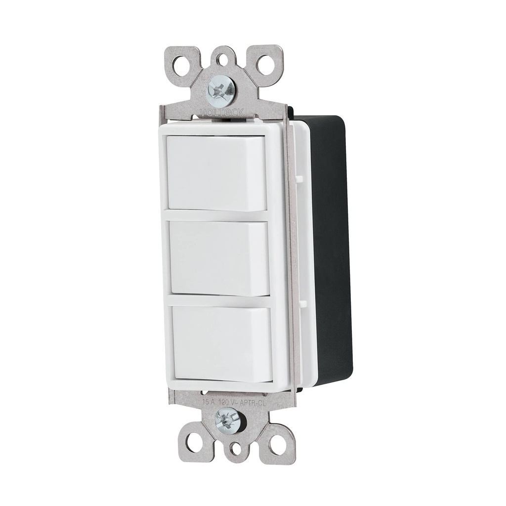 Interruptor triple, linea Classic, Volteck