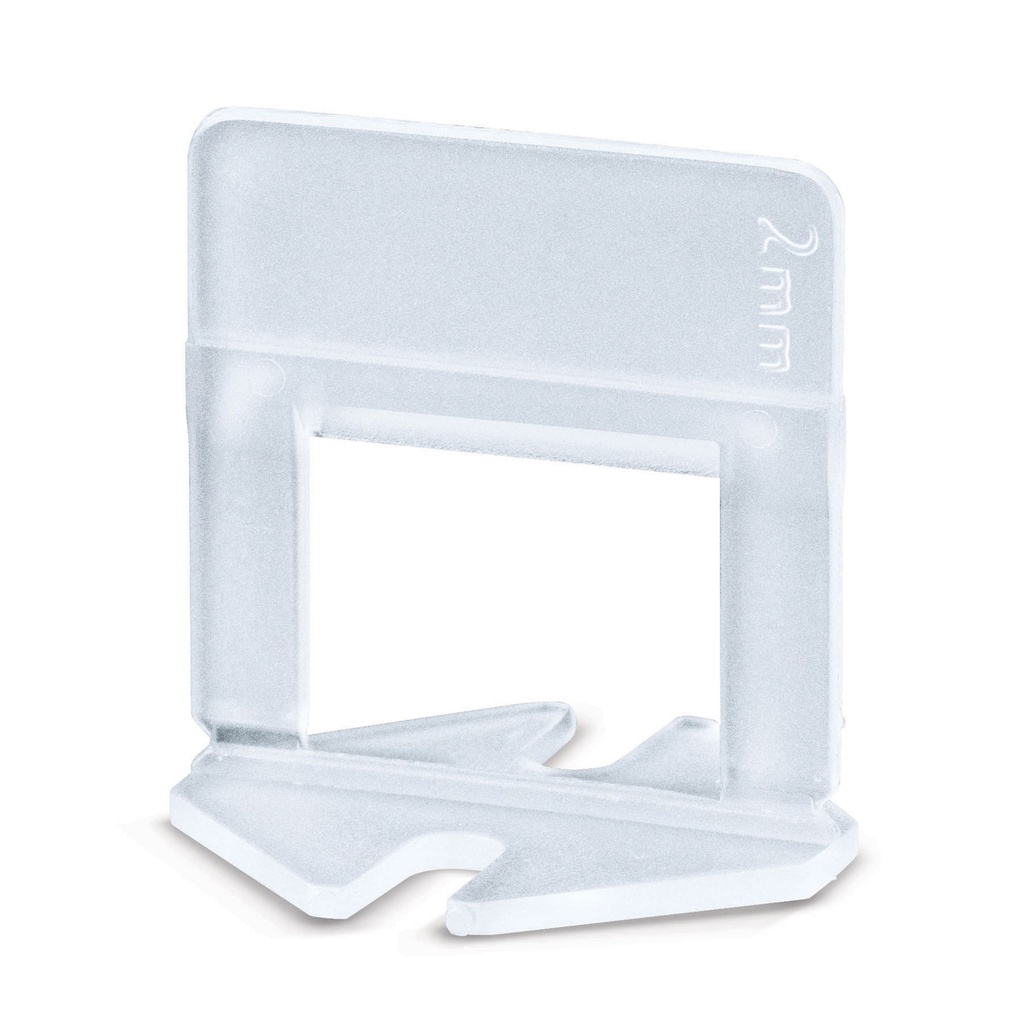 Bolsa con 100 anclas de 2 mm, para nivelacion de azulejos