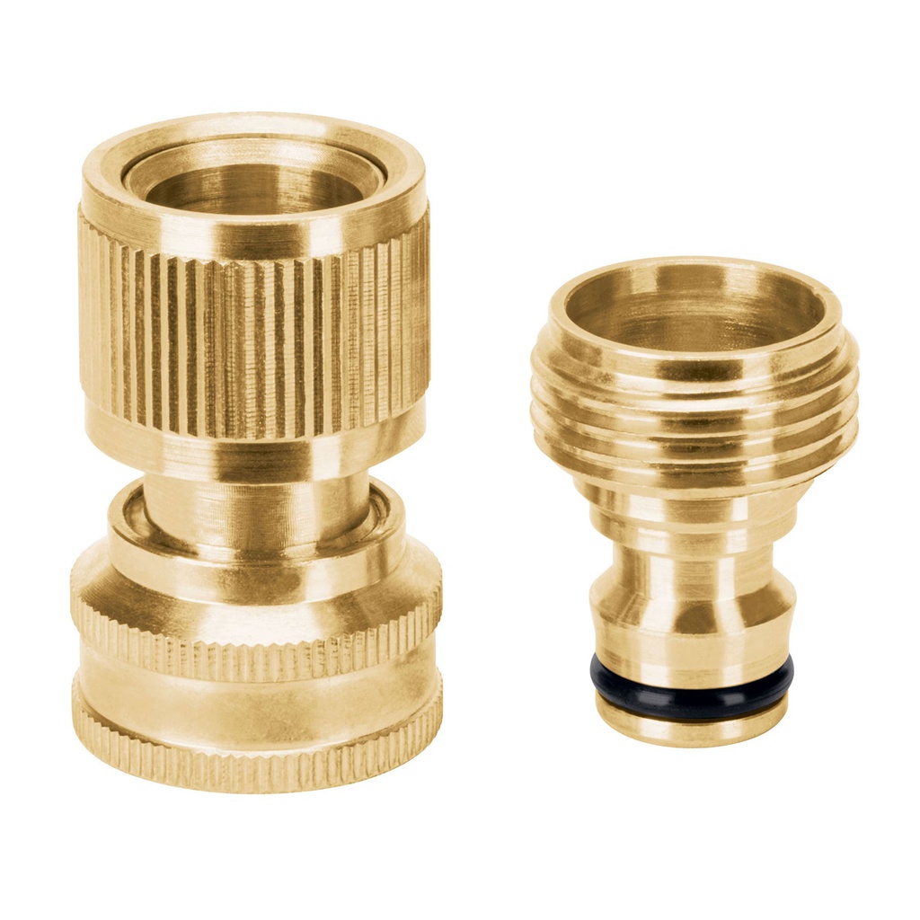Conector 3/4' rapido de laton manguera-acc. sistema click