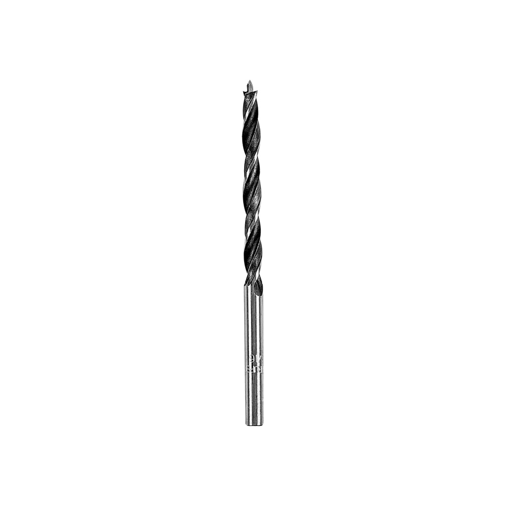 Broca con punta centradora para madera 3/16', Truper