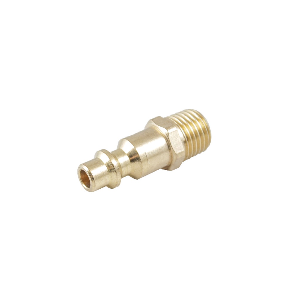 CONECTOR RAPIDO LATONADO MACHO 1/4'' NPT (GRANEL)