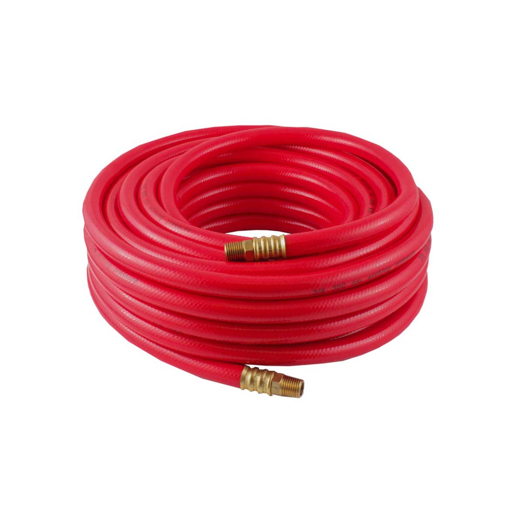 MANGUERA P/AIRE D/PVC ROJA 3/8'' X 50 FT CONECTOR 1/4'' NPT