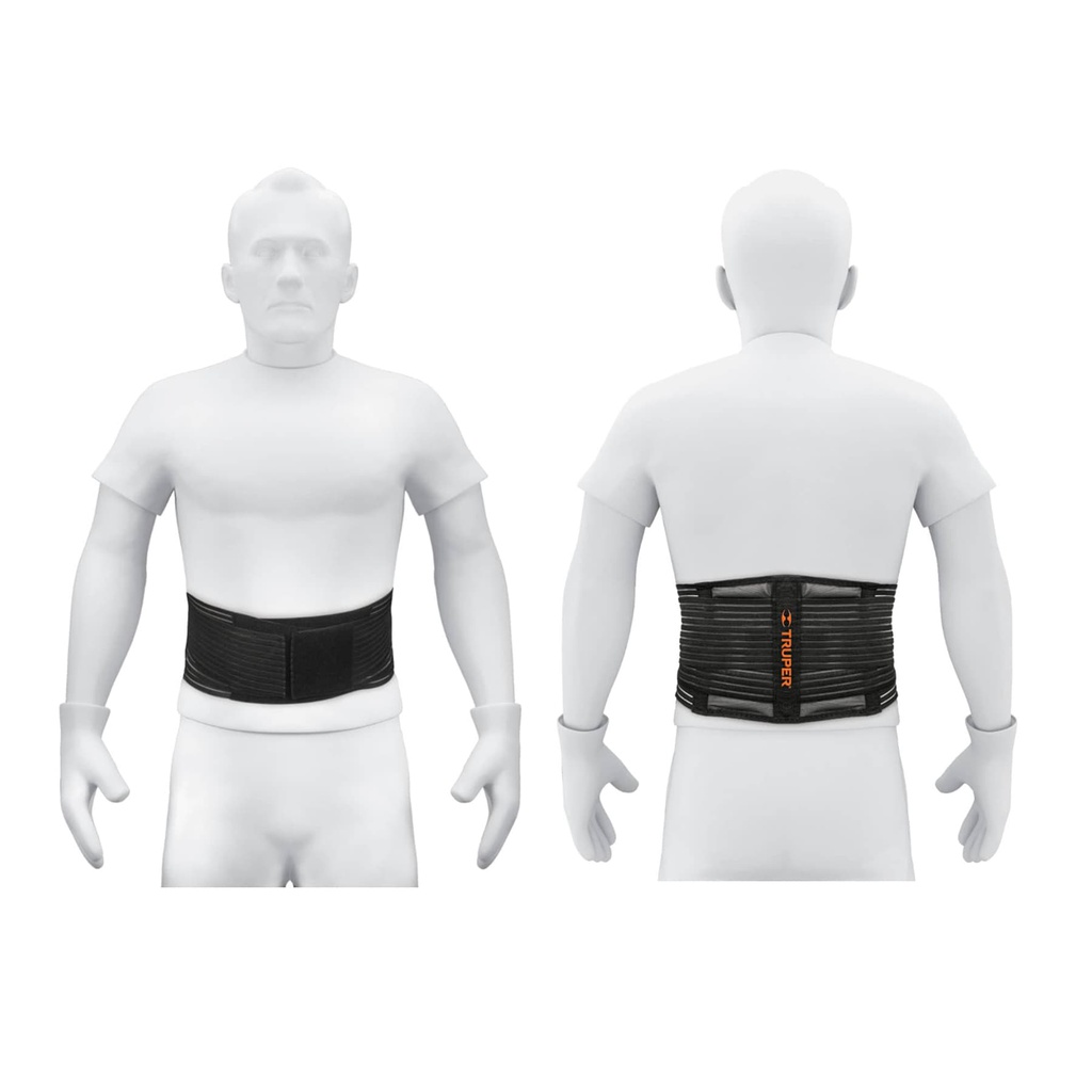 Faja lumbar tipo cinturon de malla transpirable, G, Truper
