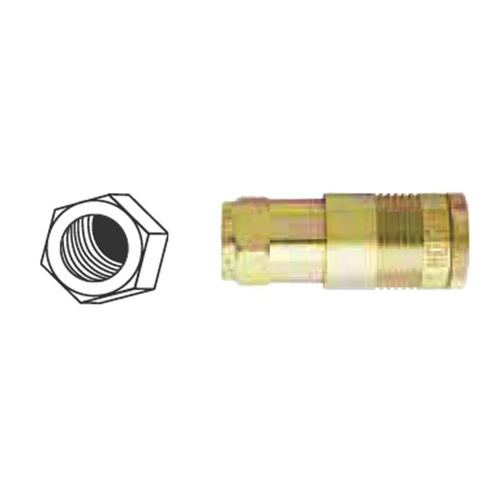 CONEXIÓN RAPIDA HEMBRA 1/2&quot; NPT  ESTILO G Mod 1815BK