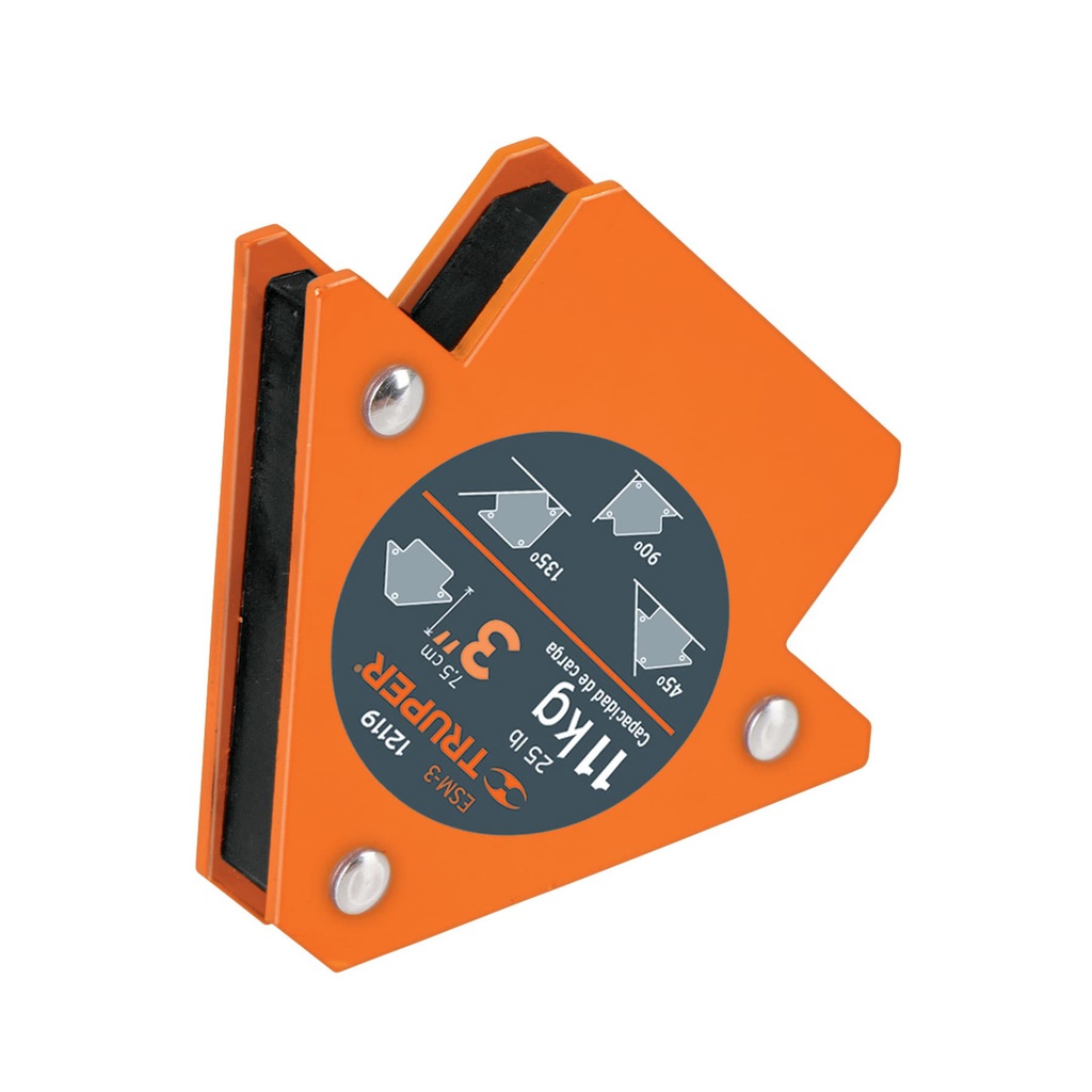 Escuadra magnetica 3' para soldar, capacidad 11 kg, Truper
