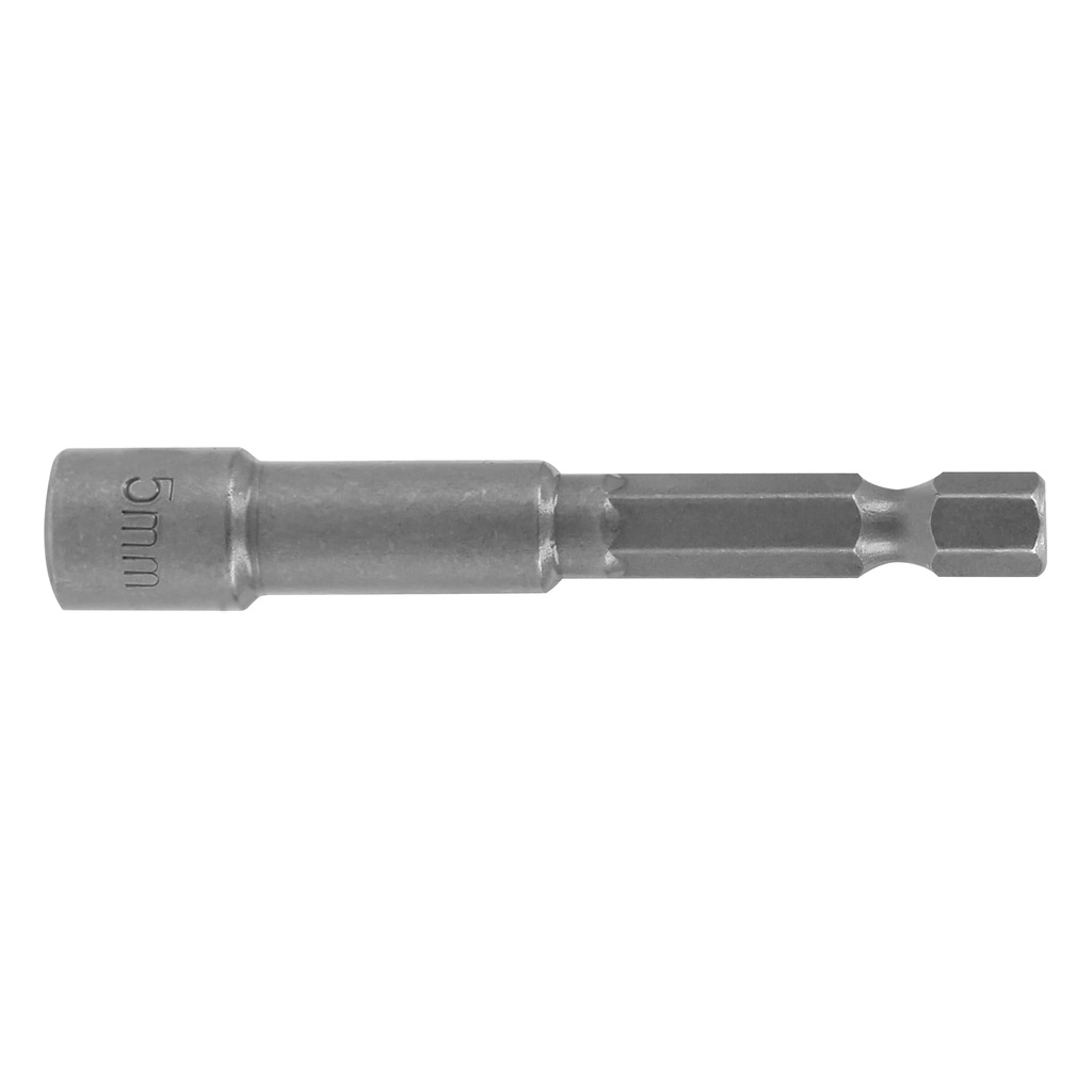Estuche con 5 dados magneticos de 5 mm largo 2-1/2', Expert