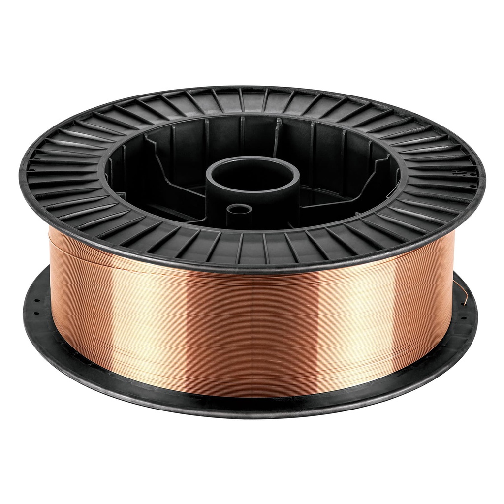 Caja con 15 kg de microalambre solido para procesos con gas