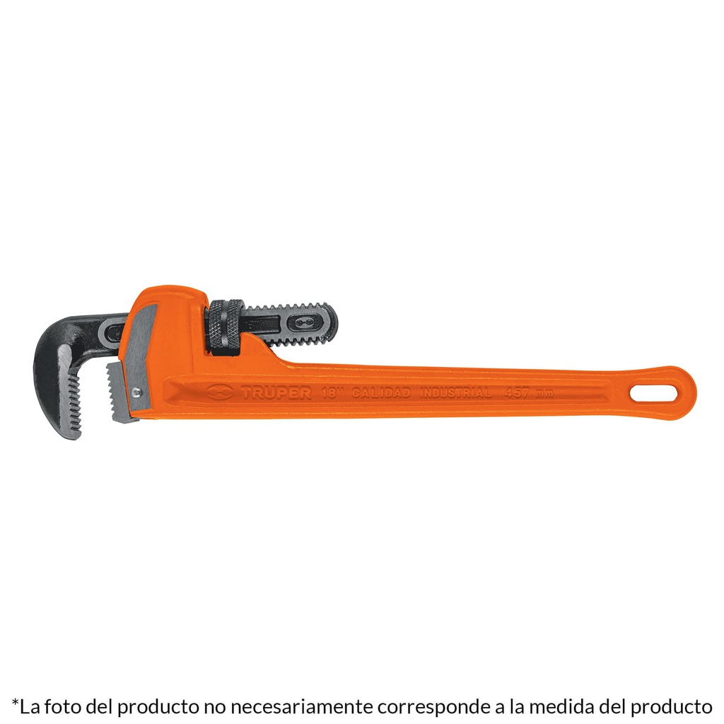 Llave stilson 14' cuerpo robusto de hierro ductil, Truper