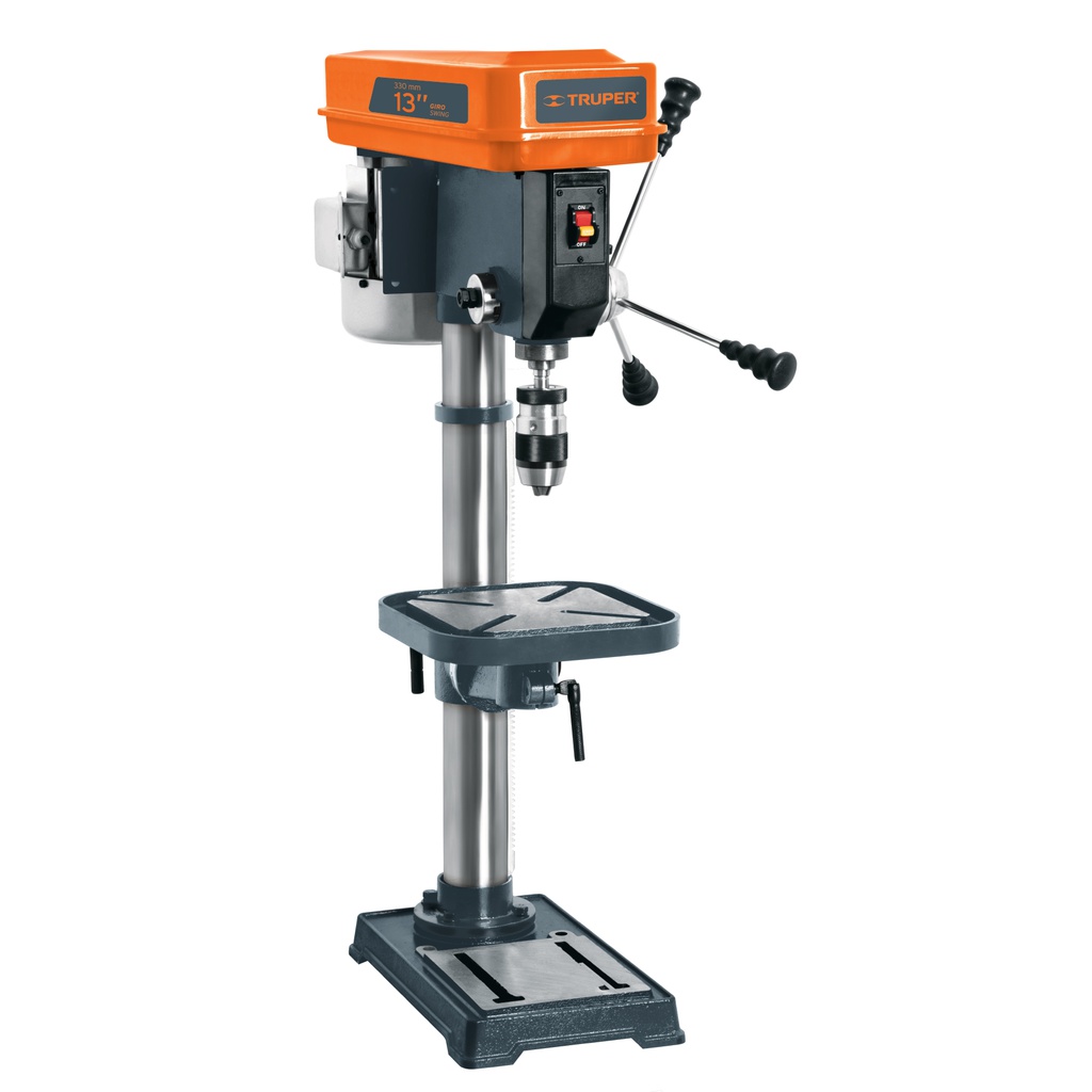 Taladro de piso 13', 3/4 HP (560 W), broquero 5/8', Truper