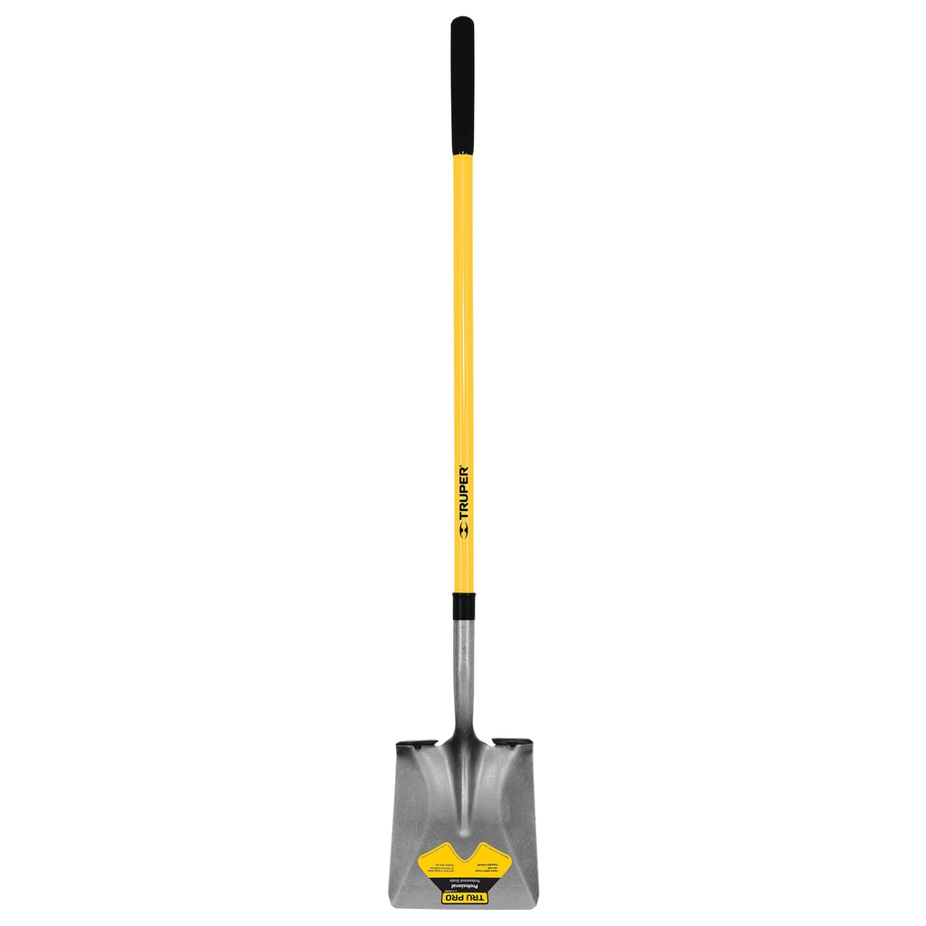 Pala cuadrada Tru Pro, mango largo de fibra de vidrio 48'