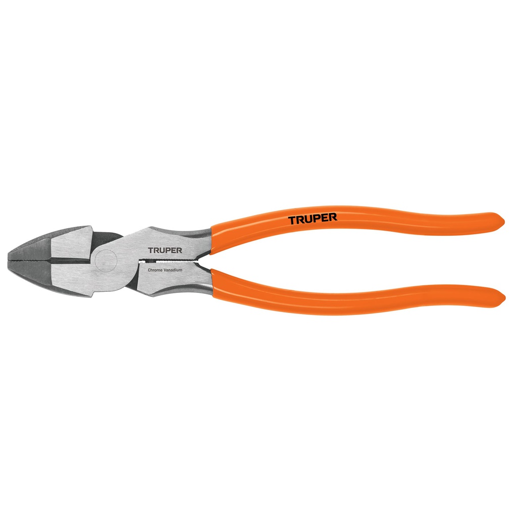 Pinza para electricista 9' alta palanca mango PVC, Truper