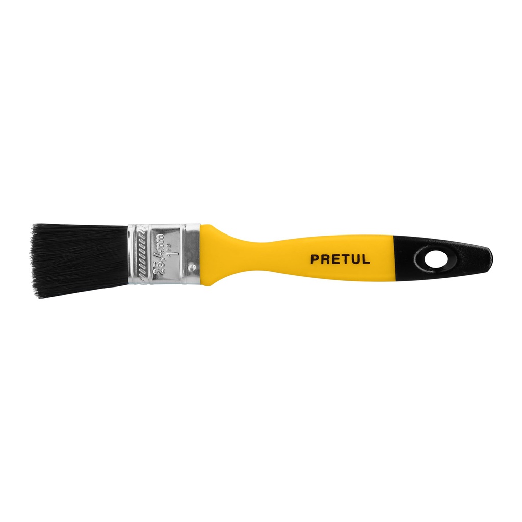 Brocha uso general de 1' con mango de plastico, Pretul