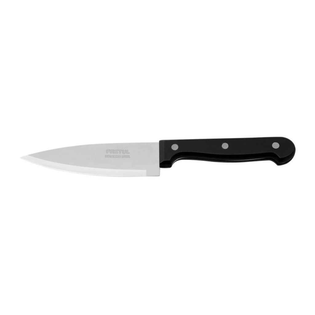 Cuchillo de chef 5' mango de polipropileno, Pretul