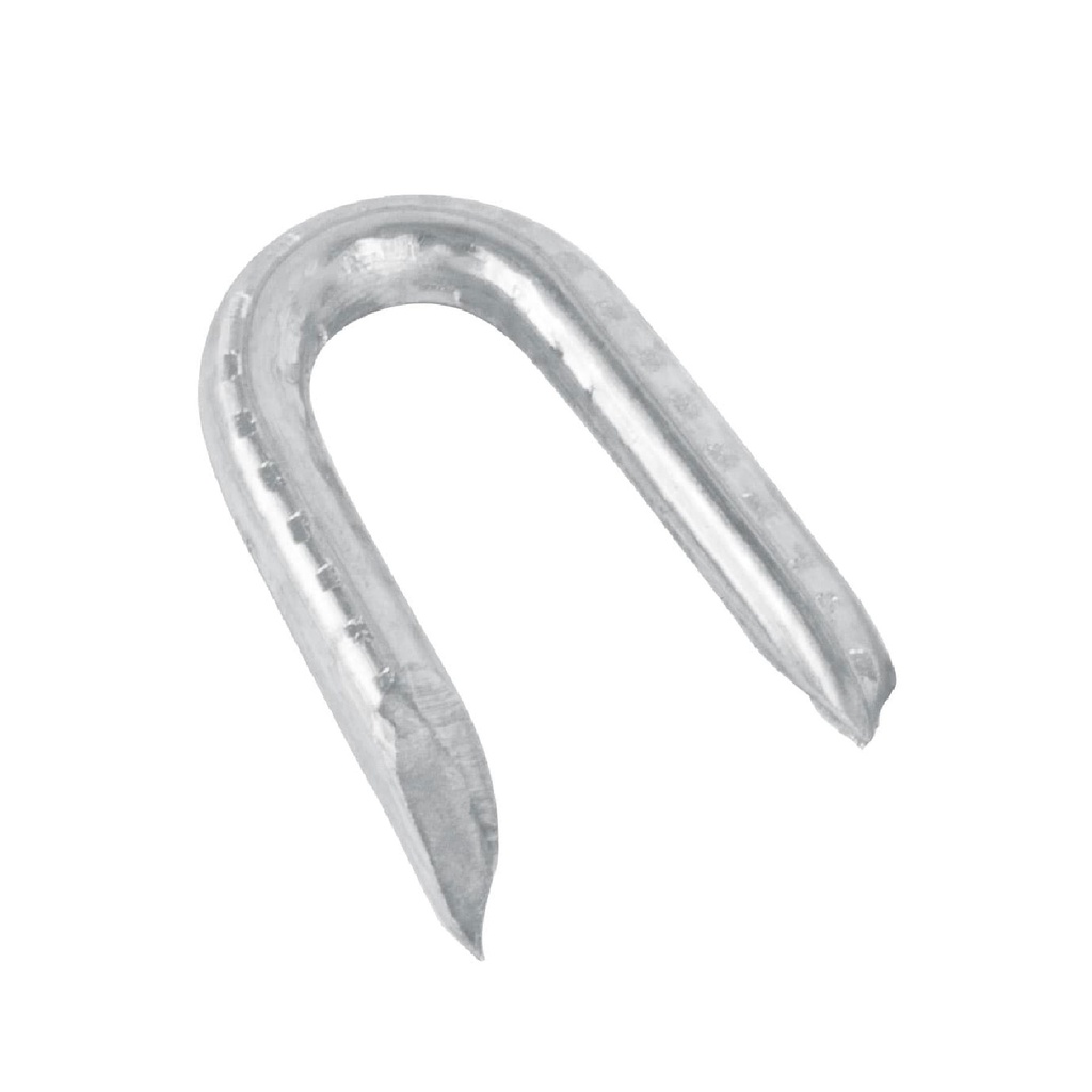 Caja con 10 kg de grapas 1' galvanizadas p/alambre de puas