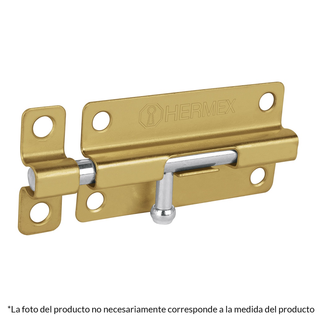 Pasador de barril de acero laton 2', Hermex