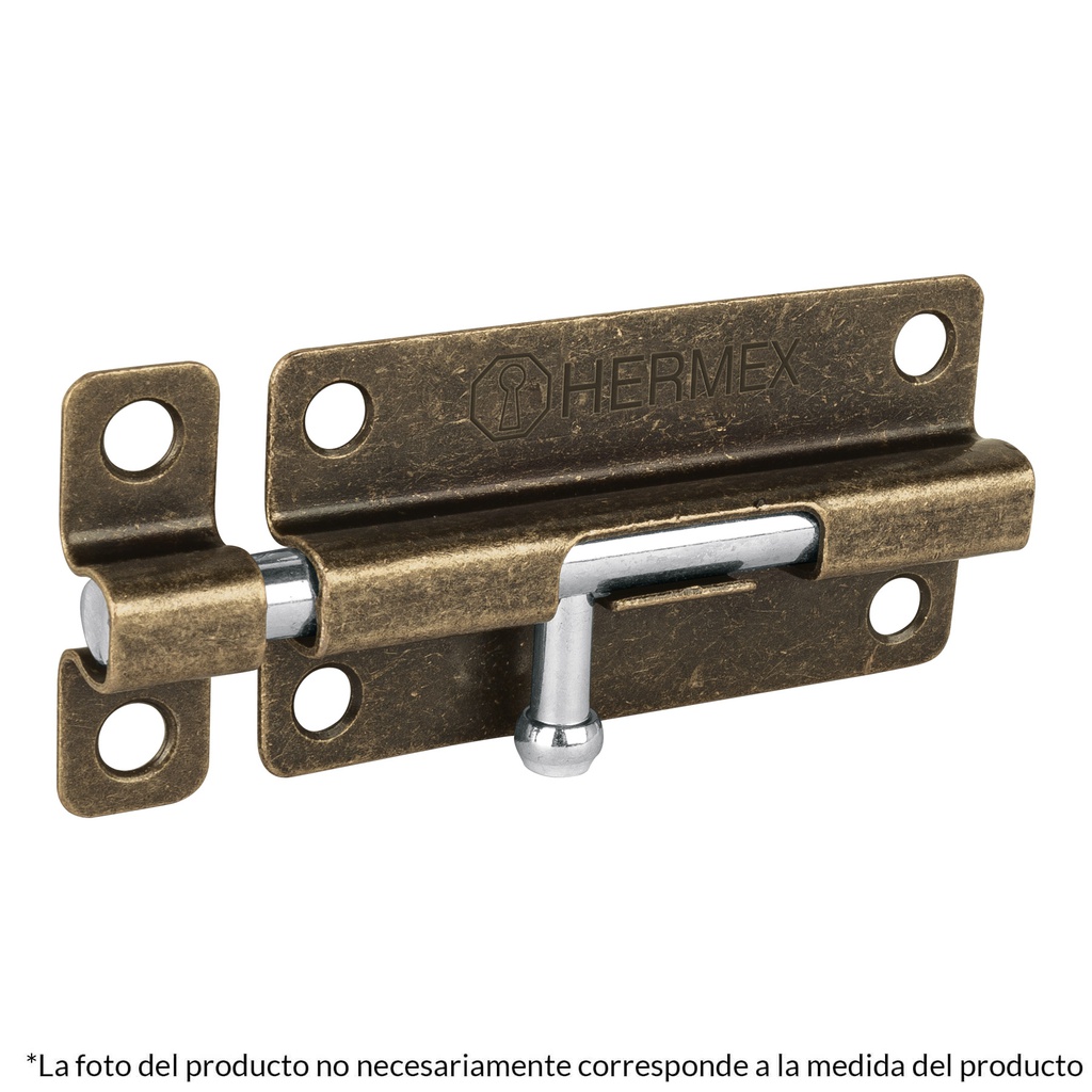 Pasador de barril de acero laton antiguo 2', Hermex