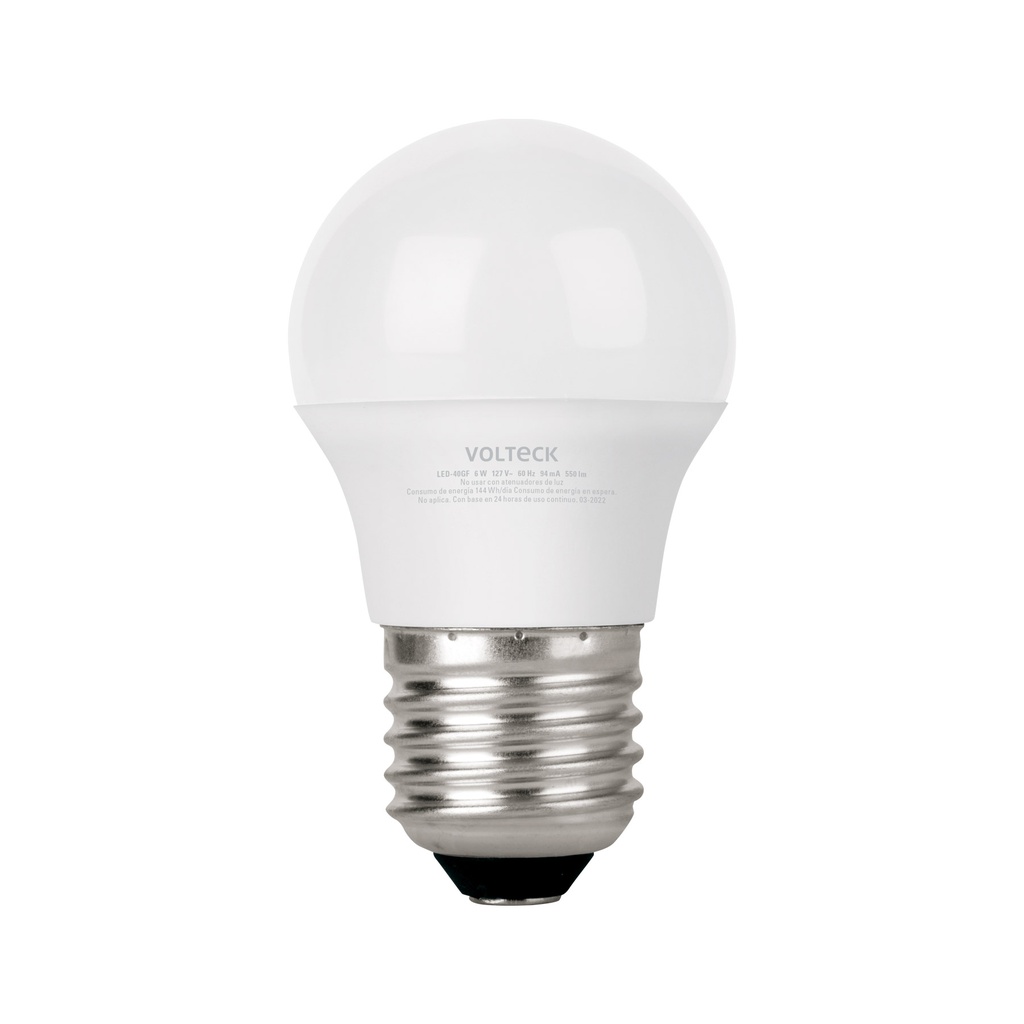 Lampara LED G45 6 W (equiv. 40 W) luz de dia blister Volteck