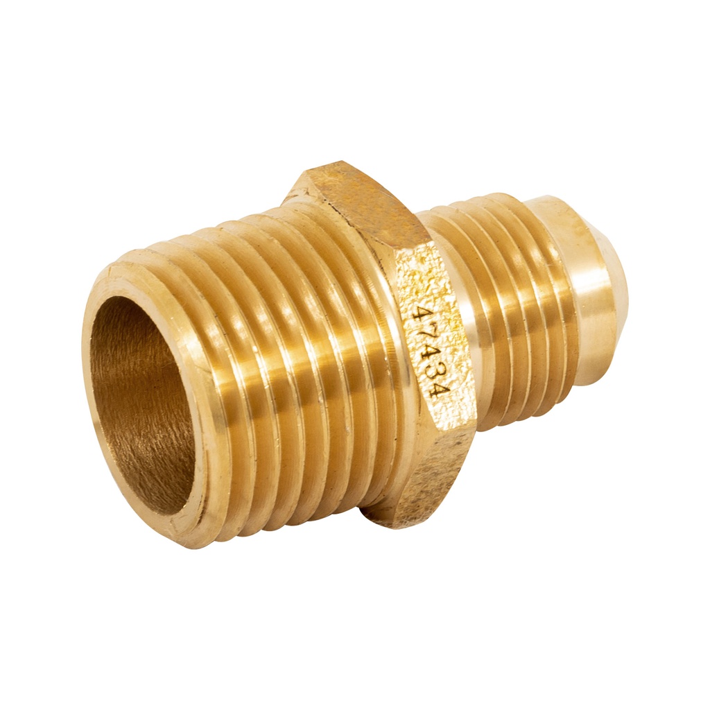 Niple terminal de laton de 3/8' X 1/2', Foset