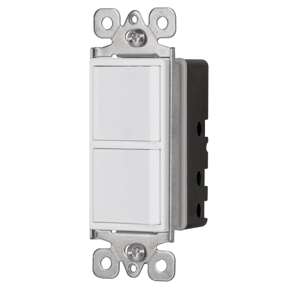 Interruptor duplex, 1 sencillo y 1 de 3 vias, linea Classic