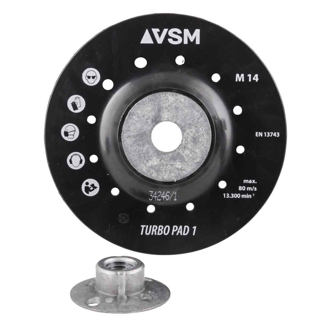 RESPALDO P/DISCO DE LIJA (VSM)  4.5&quot;   (M14) ZTF1