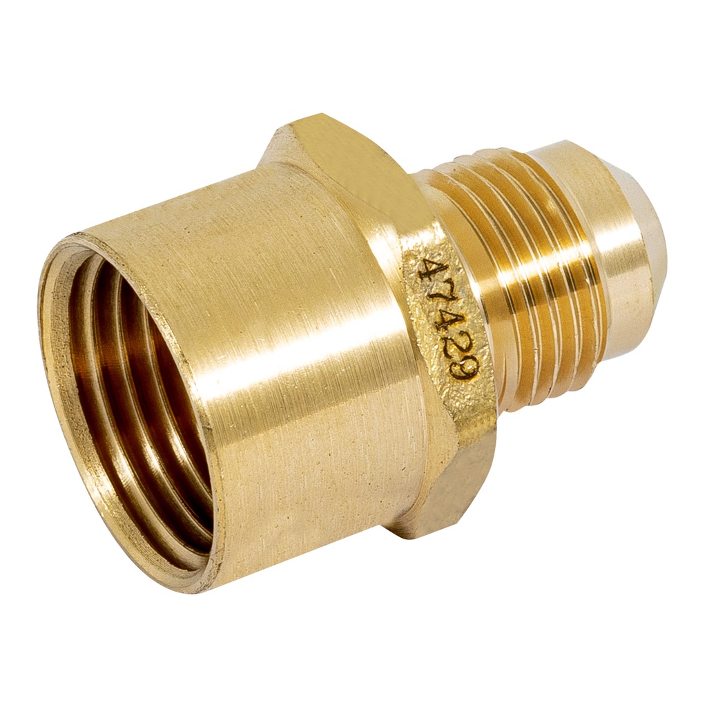 Niple campana de laton de 3/8' X 1/2', Foset