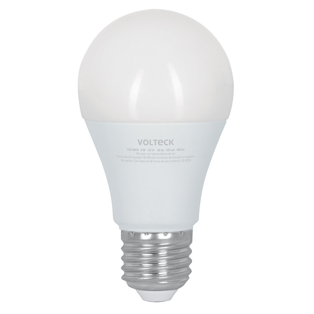 Lampara LED tipo bulbo con 3 niveles de iluminacion, blister