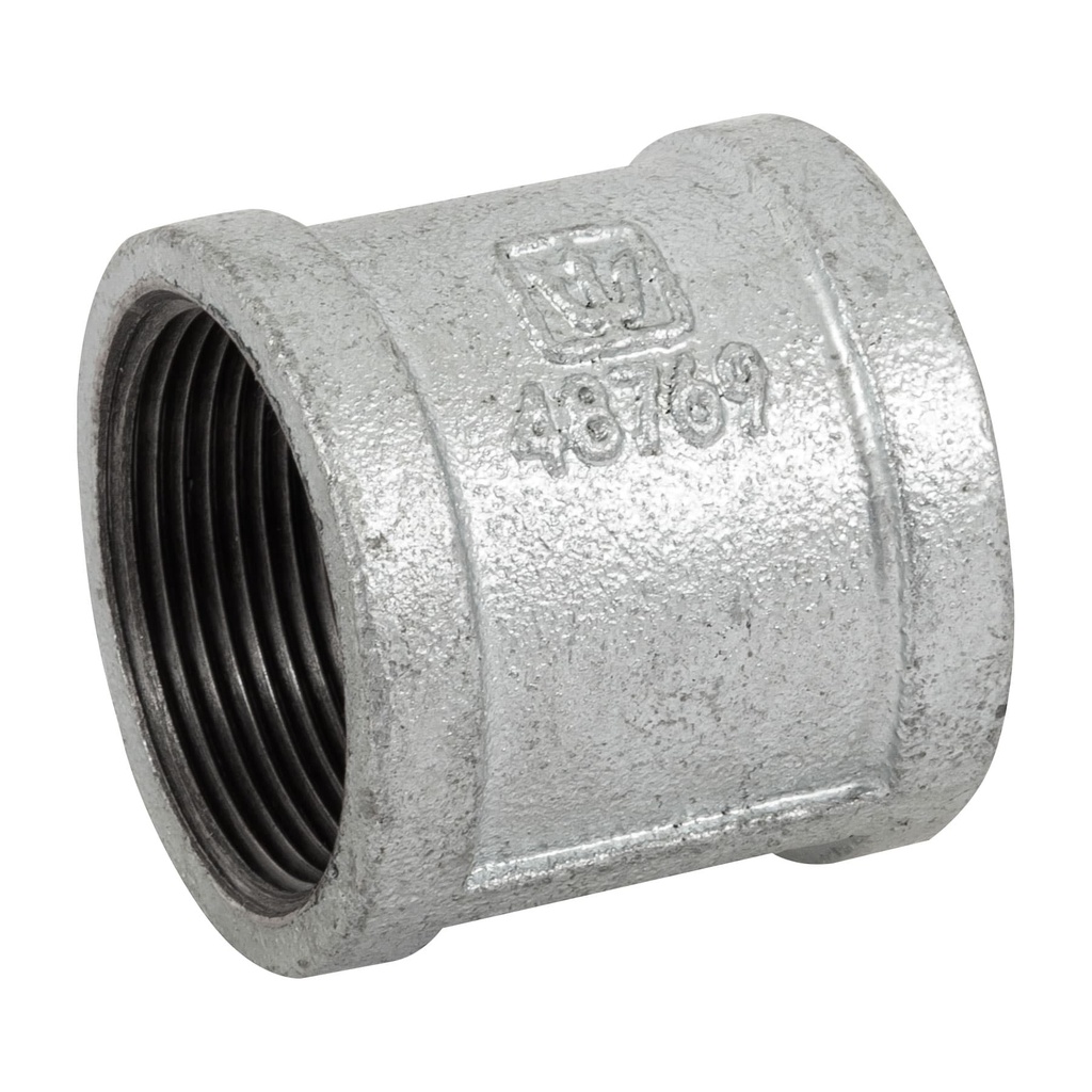 Cople reforzado de acero galvanizado de 1-1/2', Foset
