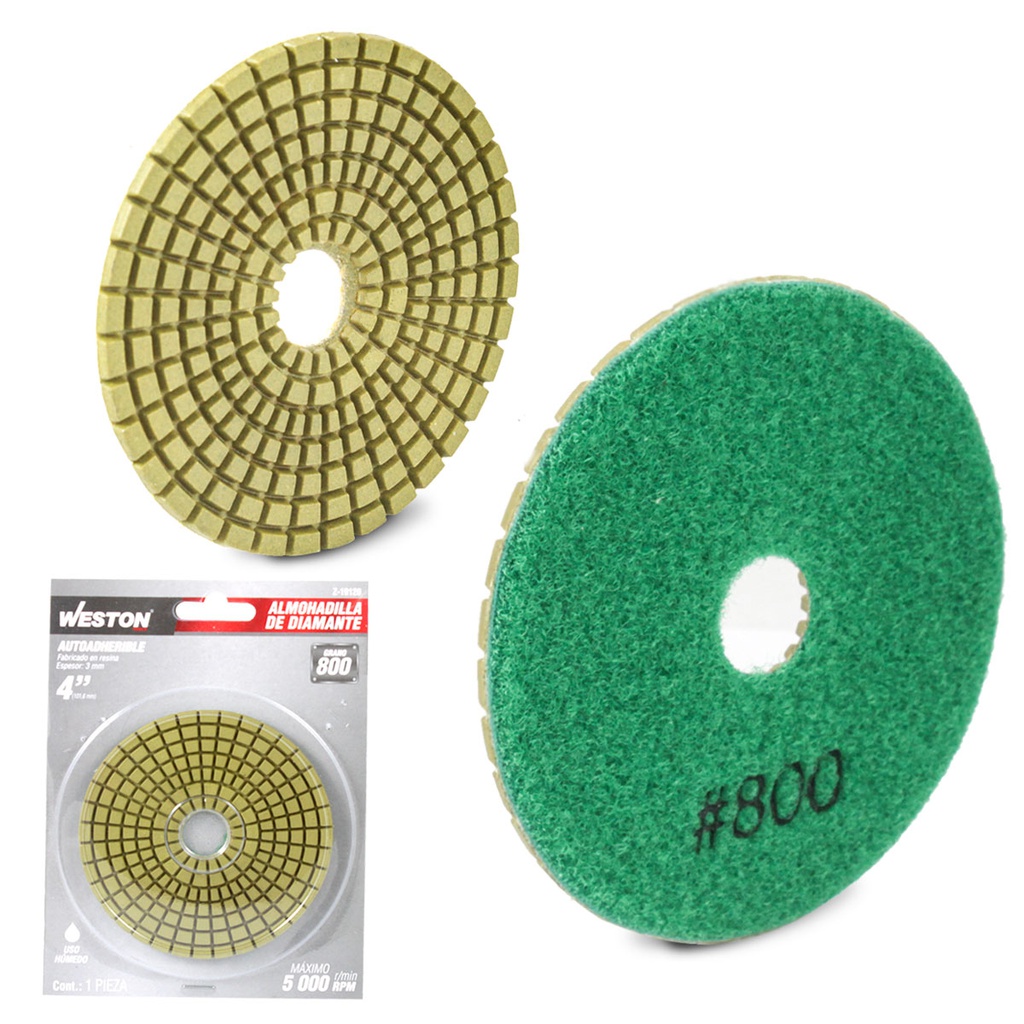 PAD DE DIAMANTE PARA PULIDO 4'' G800