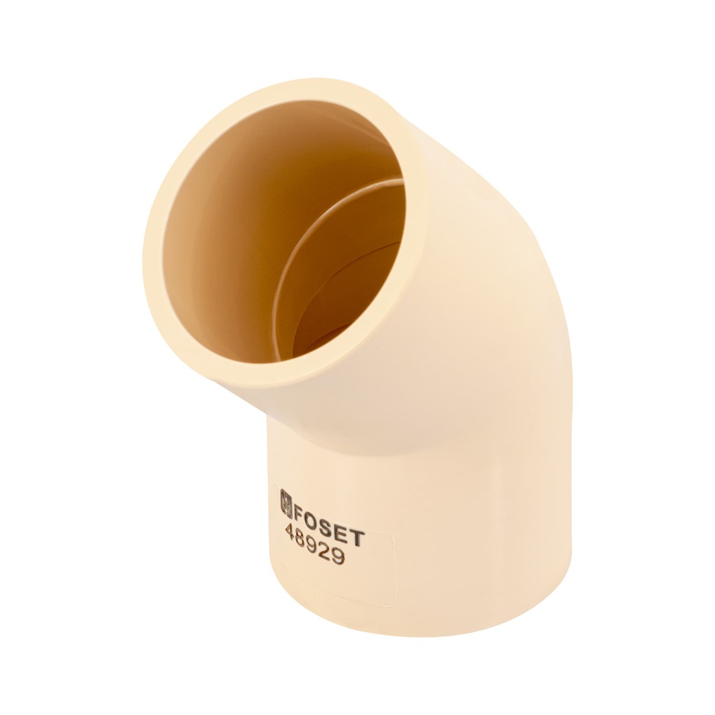 Codo 45° CPVC de 1-1/4', Foset